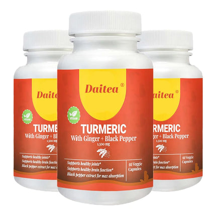 Turmeric Curcumin - with Black Pepper - Improves Absorption, Enhances Joint Function, AntioxidantCapsules