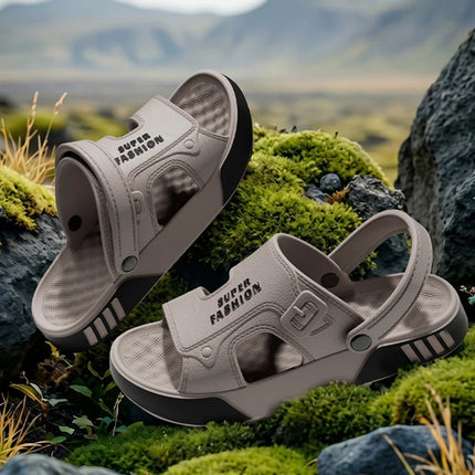 2026 Summer Platform Sport Sandals Men Outdoor Fishing Beach Waterproof Non Slip Slippers Men Lightweight Soft Sole Eva Sandals