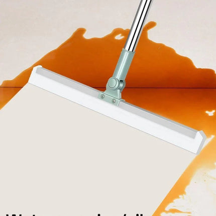 New 180˚ Rotating Silicone Mop Broom Sweeping Brush Glass Scraper Mirror Cleaning Washing Wiper Floor Cleaning Broom Wiping