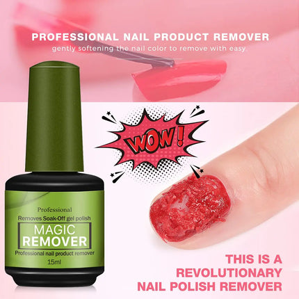 15ml Magic Fast Disarm Nail Gel Polish Remover Clean UV Soak Off Semi Permanent Varnish Nail Art Removal Tools Manicure202