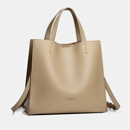 Premium Quality Luxury Brand Designer Leather Women Classic Handbag Solid Shoulder Bag For All Occasions