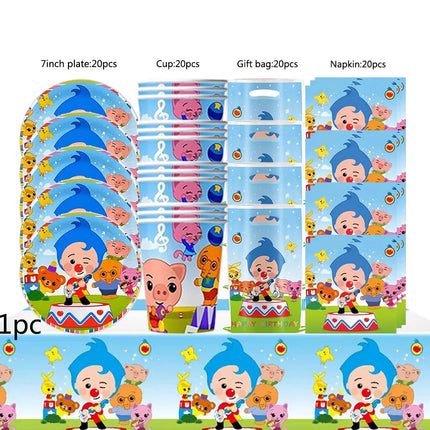 Circus Theme Clown Birthday Party Decoration Tableware Cup Plate Balloon Backdrop Baby Shower Kids Birthday Party Supplies Toy