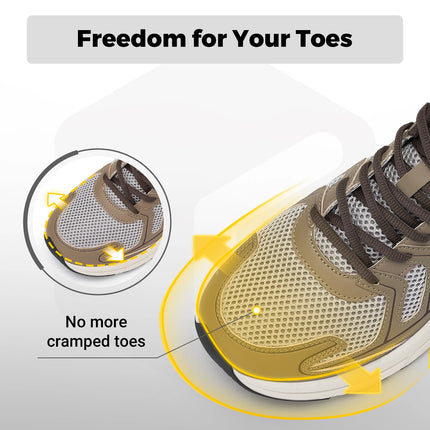 FitVille Men's Extra Wide Width Walking Athletic Sneakers, Non-Slip Gym Workout Shoes Featuring Thicker Cushioning & Bouncy Support, Comfort Footwear for Wide Feet & Sore Feet