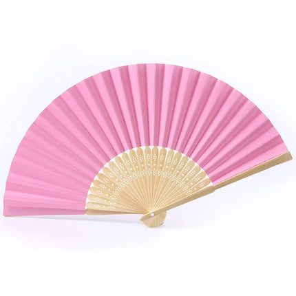 1/3/5/10Pcs Foldable Paper Fan Portable Chinese Bamboo Fan Wedding Gifts For Guest Birthday Party Decoration Kids Painting