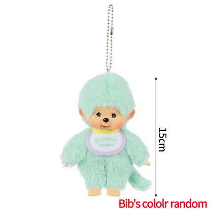 Cute Monchhichi Baby Doll Keychain Birthday Party Gift Monchhichi Hanging Pendant Doll for Bags Cartoon Monkey Pendant
