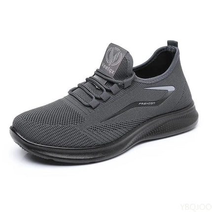 Men's Trendy Flat Bottom shoes Mesh Non Slip Lace Up Casual comfortable Shoes Lightweight Fashion Running Men sneakers