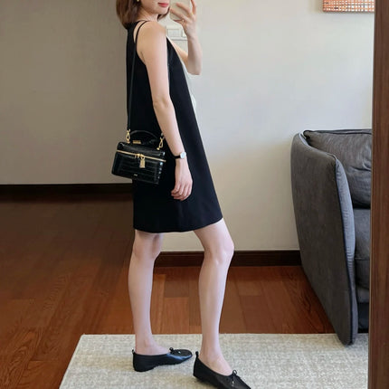 JW PEI New Black Textured Leather Crossbody Bag for Women,Designer Shoulder Purse,Chic Commuter Handbag Fashion Box Bag