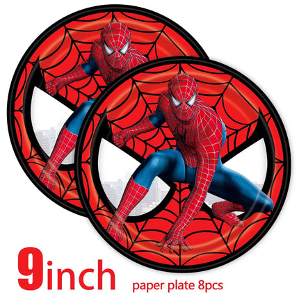 Spidey And His Amazing Friends Birthday Party Decoration Plates Tablecloth Cup Banner For Kids Birthday Balloon Party Favor Gift