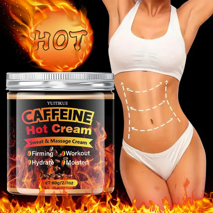 60g Caffeine Thermal Massage Moisturizing and Firming Moisturizing Cream for Face and Body, Ideal Exercise, Enhanced Moisturizin