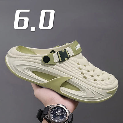Unisex Summer Platform Sport Sandals Men 2026 Fashion Eva Soft Thick Bottom Clogs Men Outdoor Hollow Out Non Slip Beach Sandles