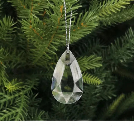 10Pcs Sparkling Snowflake Christmas Tree Hanging Pendant Decor Home Room Decoration Xmas Navidad DIY New Year Gift Wedding Decor