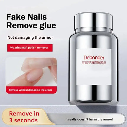 1PCS NEW Professional Nail Polish Remover Gel Remover Glue Off for False Nails No Damage Press-on Nails Removal Nail Glue