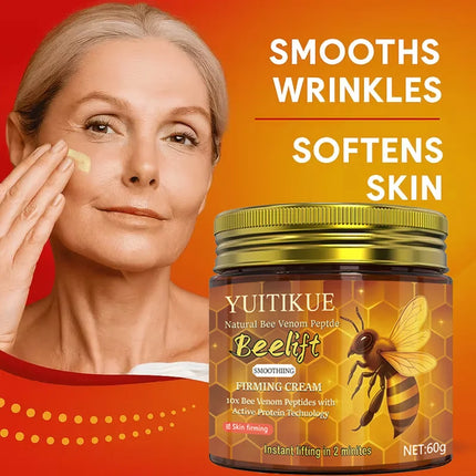 Natural Bee Venom Peptide Firming Cream with 10x Bee Venom Peptides and Active Proteins, instantly lifting within two minutes