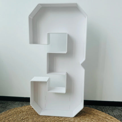 1PC 73cm/28.74inch Marquee Balloon Frame KT Board Numbers 0-9– Large 3D Standee for Birthdays, Anniversaries, Graduations – DIY