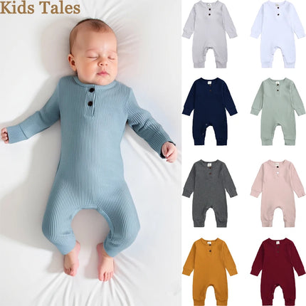 2026 Baby Boy Romper Girl Outfits Playsuit Summer Wear Cotton Infant Thin Jumpsuit Ribbed Clothes Knitted Stretch Toddler Onesie