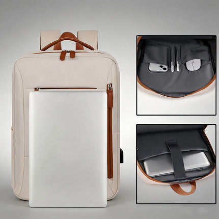 OGEHUAFEE Lightweight Fashion Commuter Computer Backpack, Multi Layer Business Travel Backpack, High Quality Nylon Backpack