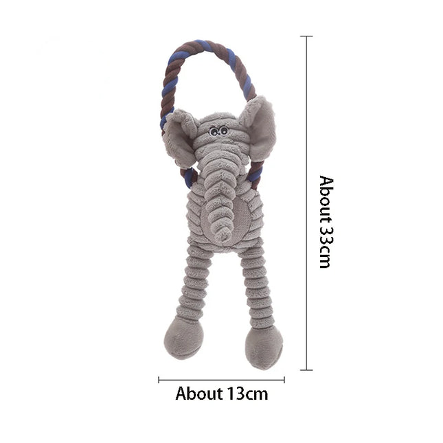 Plush Bone Dog Squeaky Toy Puppy Teething Molar Chew Toy Squeaker Interactive Training Play Toy Pet Daily Care Accessories