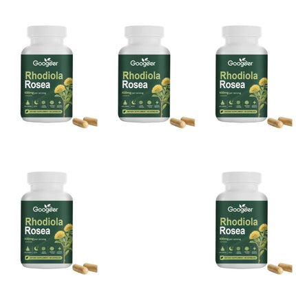 Googeer Rosavins Capsules Herbal Wellness Supplement Energy Focus Sleep Immune Support for Men and Women 60 Capsules