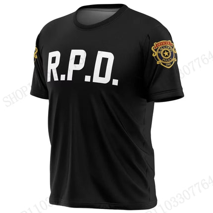 Anime Game Resident Evil 3D Print T-shirt Men Women Fashion Casual Short Sleeve T-shirt Kids Tops Tees Letter Camiseta hombre