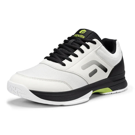 FitVille Men'S Extra Wide Pickleball & Table Tennis Shoes, Comfort Cushioned Hard Court Casual Sneakers Suitable For Baseball