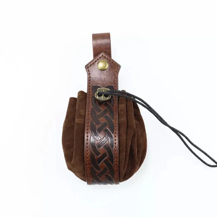 Medieval Viking Waist Bag Retro Drawstring Purse Pouch  Coin Pouch Portable Coin Purse for Renaissance Fairs LARP Cosplay Party