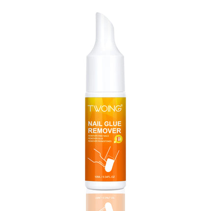 TWOING False Nail Tips Solid Adhesives Gel Remover Nail Liquid Easy To Soften Remover Press On Nails Gel Fake Tips Remover Tools