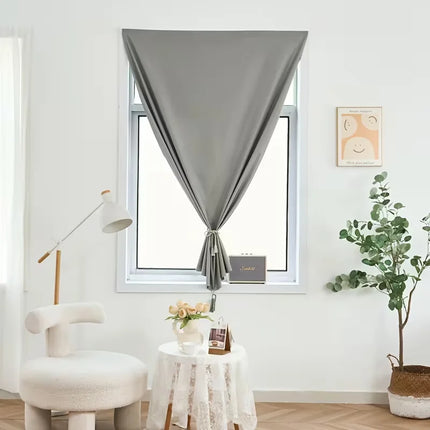 1pc 100% Blackout Self-Adhesive Hook-And-Loop Curtains, Sun-Shading & Heat-Insulating Curtains For Windows Without Drilling