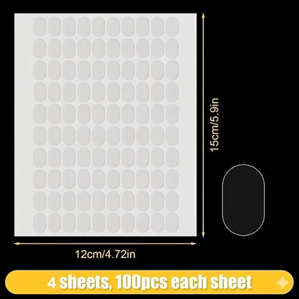 YITAPE 200PCS Transparent Double Sided Tape Waterproof Seamless Adhesive Pads for Poster Photo Frame Car Home Office Decoration