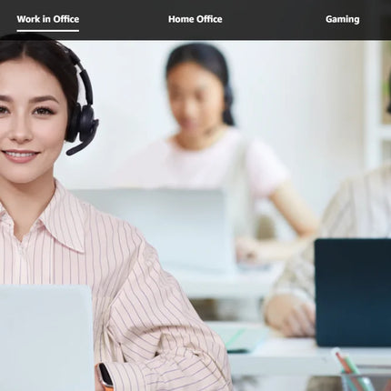 Nuroum Bluetooth 5.3 Over‑Ear Wireless Headset ENC Noise Cancelling Microphone USB Dongle Independent Mute Button Multi‑Point Connection Business Headphones for Call Center Work From Home PC Laptop Desktop Mac Zoom Micros