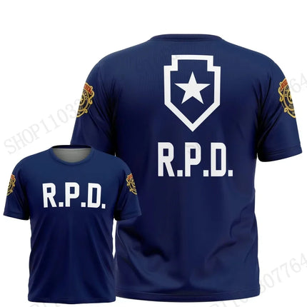Anime Game Resident Evil 3D Print T-shirt Men Women Fashion Casual Short Sleeve T-shirt Kids Tops Tees Letter Camiseta hombre
