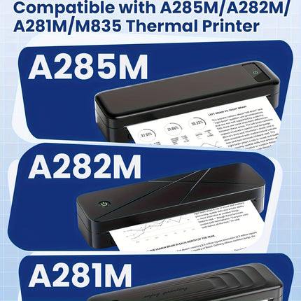 A4 Thermal Paper 21x29.7cm Quick-Dry Glossy & Clear Print Portable Printer Durable Quality Portable Printing Paper Thermal Paper