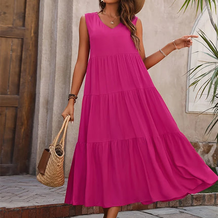 2024 Women Dress Summer Casual Brand Dresses Elegant Yellow Black Dress Femme