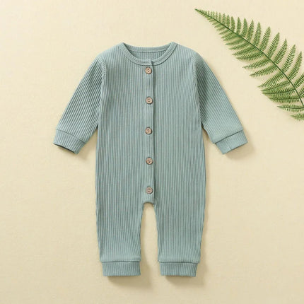 100% Cotton Waffle One-pieces Buy More to Discount Newborn Baby Rompers Sleepsuit Infant Jumpsuits Long Sleeved Jumpers Clothing