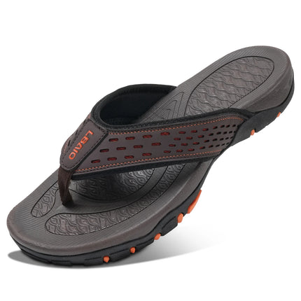 Men's Sport Flip Flops Casual Comfortable Sandals Outdoor Slipper with Anti-Slip Soft Sole Massage Feature for Slip-On Convenience