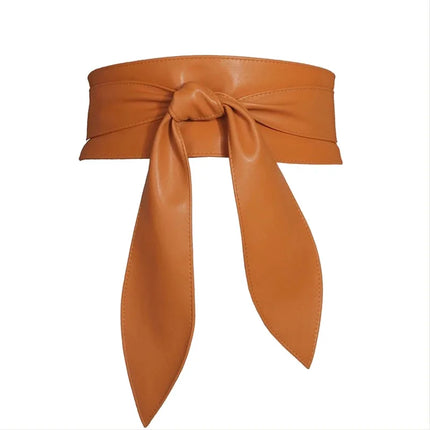 Women Wide Waist Sash Elegant Bowknot Decor Waist Belt Fashion Versatile Dress Corset Belt For Ladies Dresses Decoration