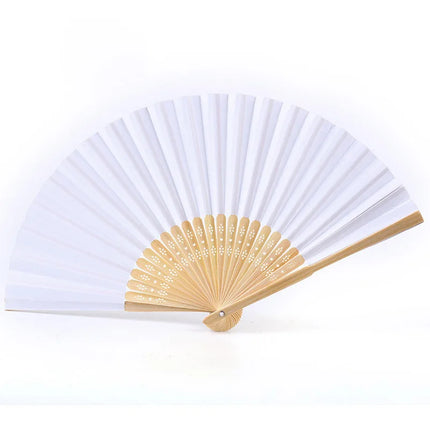 1/3/5/10Pcs Foldable Paper Fan Portable Chinese Bamboo Fan Wedding Gifts For Guest Birthday Party Decoration Kids Painting