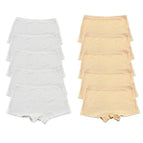 5White 5Khaki / M / 2pcs