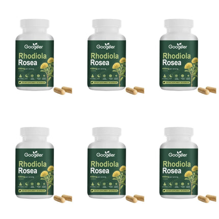 Googeer Rosavins Capsules Herbal Wellness Supplement Energy Focus Sleep Immune Support for Men and Women 60 Capsules