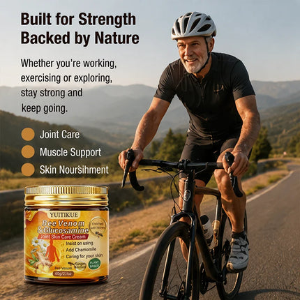 YUITIKUE Natural Bee Venom Joint Care Cream Ginger Chamomile Deep Moisturize Joint Skin Support Mobility