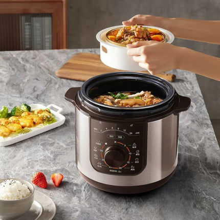 Electric pressure cooker 5/6L double-gallon household rice cooker large capacity intelligent multi-function fully automatic
