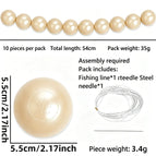 5.5cm Beige Pearl