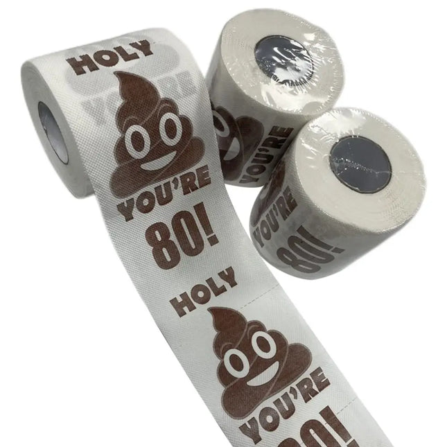 1 Roll New Party Decoration Decor Tissue Funny Birthday Rolls Toilet Paper Roll Printed Funny Paper Towel