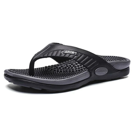 Massage Flip Flops for Men Summer Breathable Beach Shoes Sandals Men Luxury Flip Flops Breathable Plus Plus Size Men Slippers 46