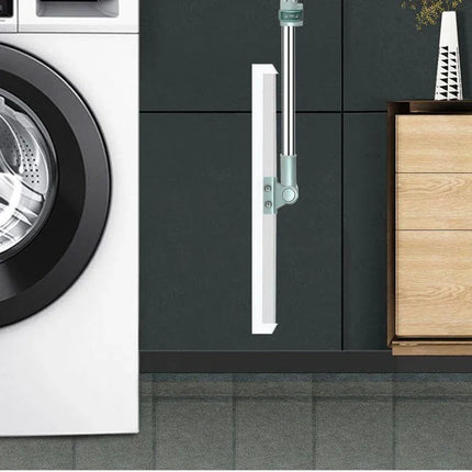 New 180˚ Rotating Silicone Mop Broom Sweeping Brush Glass Scraper Mirror Cleaning Washing Wiper Floor Cleaning Broom Wiping