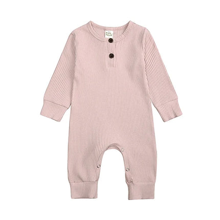2026 Baby Boy Romper Girl Outfits Playsuit Summer Wear Cotton Infant Thin Jumpsuit Ribbed Clothes Knitted Stretch Toddler Onesie