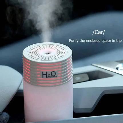 1 Pack 300ml Colorful Mini Humidifier 2 Speeds Auto Shut Off USB Portable for Car Home Large Capacity