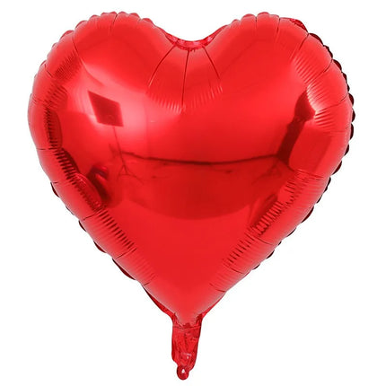 5/10/18 Inch Aluminum Foil Balloons For Weddings Valentine's Day Decorations Heart-shaped Aluminum Foil Wedding Room Decoration