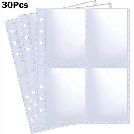 Kpop Photocard Binder 6 Ring Photocard Sleeves A5 Size Multi-Pockets Photo Album Page Photo Album Sleeves