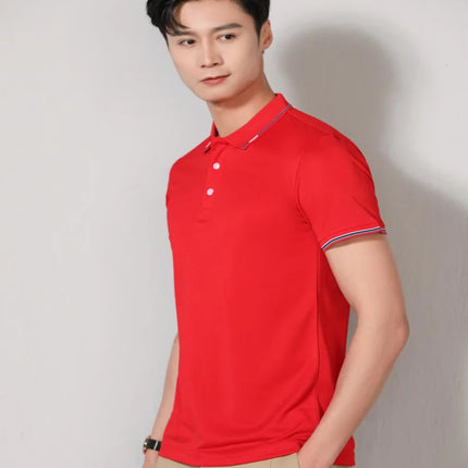 Casual polo shirt, short sleeved T-shirt, men's and women's shirt, personalized customization, printed logo image, embroidered l