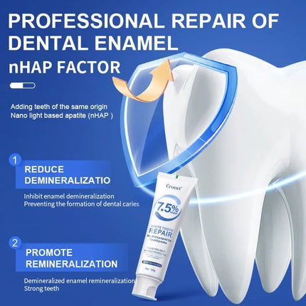 120g Whitening Toothpaste Hydroxyapatite Protect Gum Health Remove Plaque Stains Fresh Bad Breath Deep Clean Brightening Tooth ﻿